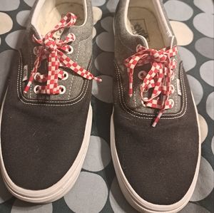 Good Pre-owned Condition Vans Era Gray/Black Mens Size 11.5